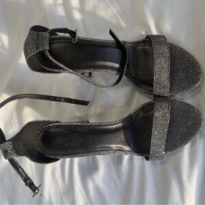 Charlotte Russe Glittery Black Heels